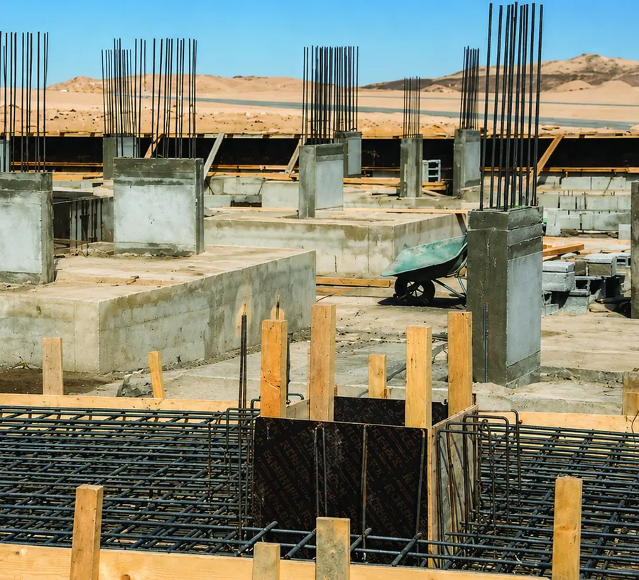 Reinforced foundations and column starter bars